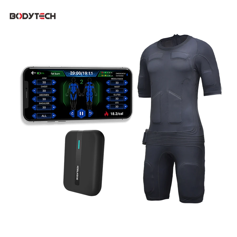 2024 Новый дизайн Ems Fitness Muscle Building Снижение жира Ems Тренировочный костюм для домашнего использования